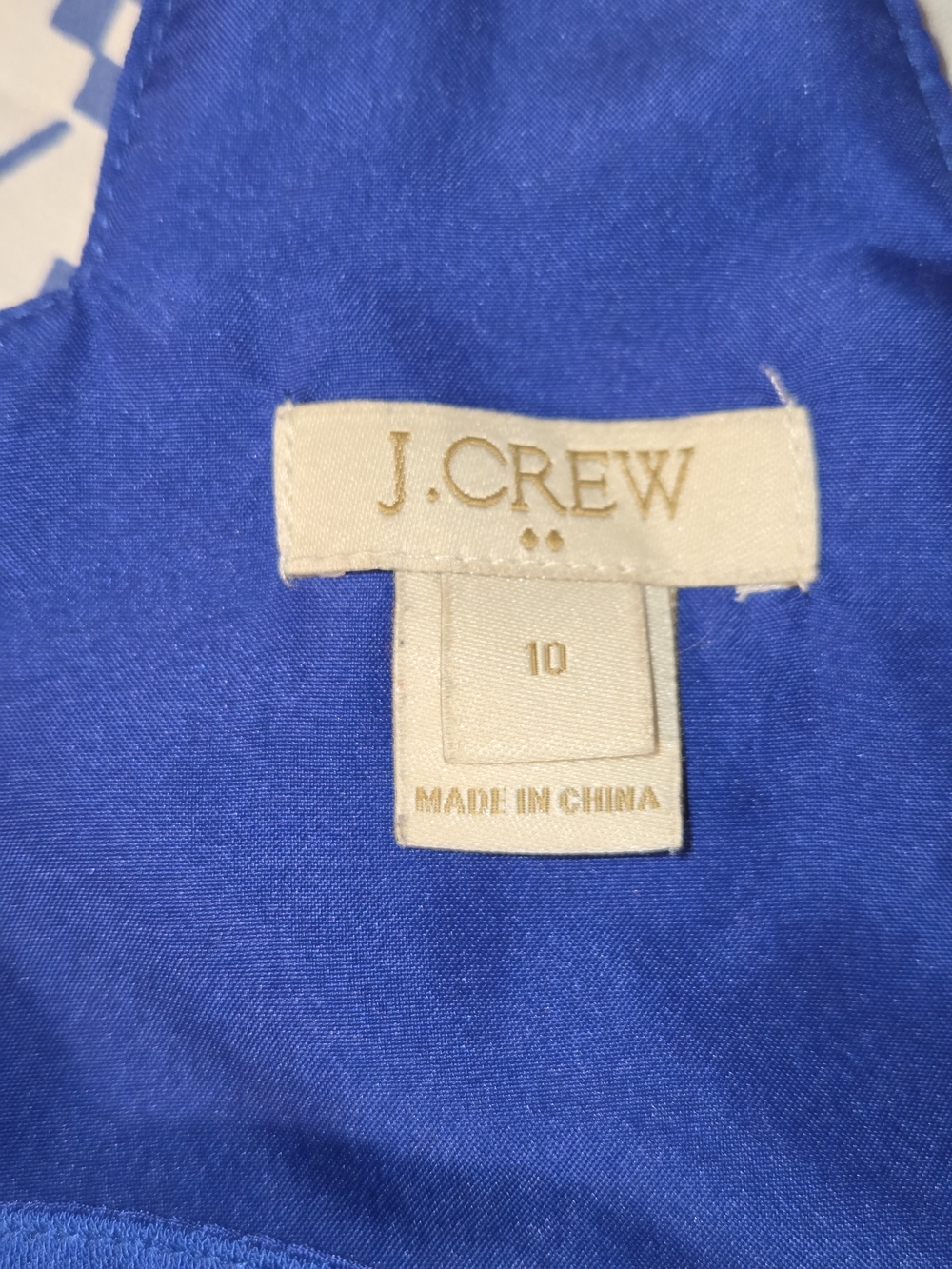 J.Crew Royal Blue Dress Top - Size 10